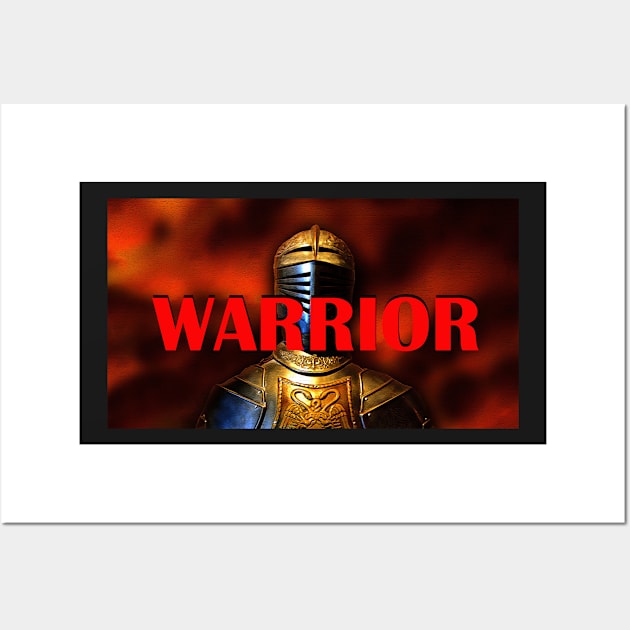 Warrior face mask design Wall Art by dltphoto